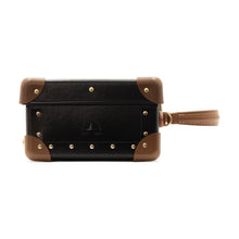 Load image into Gallery viewer, Globe-Trotter: London Square - Black and Caramel
